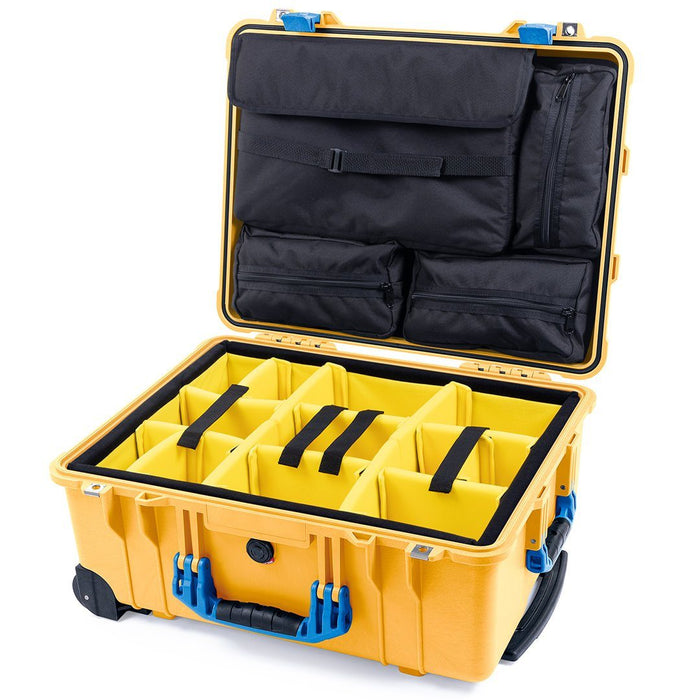Yellow Padded Dividers / Computer Lid Pouch