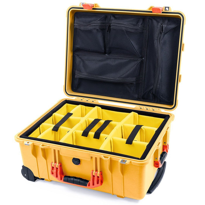 Yellow Padded Dividers / Mesh Lid Organizer