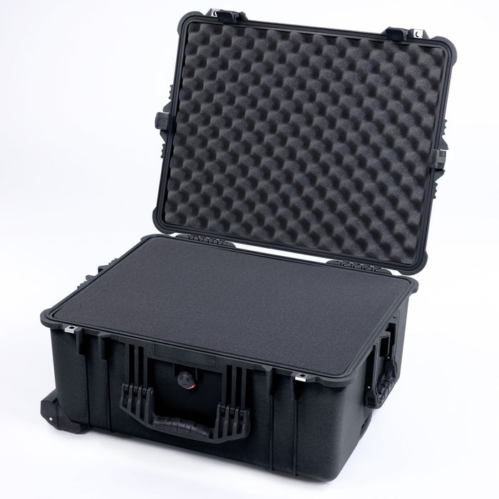 Pelican 1610 Case, Black - Pick & Pluck Foam / Lid Foam