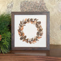 Pinecone Wreath - Autumn Framed Sign