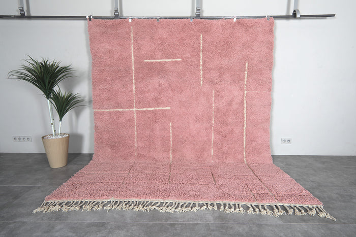 Pink Moroccan rug - Contemporary rug - Custom Wool rug - custom moroccan rugs