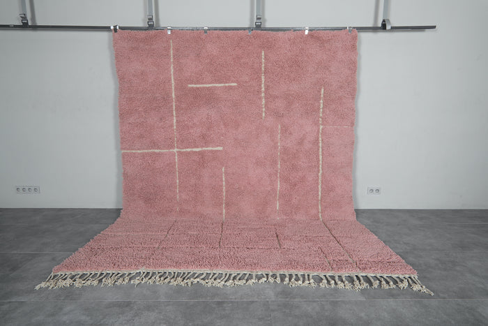 Pink Moroccan rug - Contemporary rug - Custom Wool rug - custom moroccan rugs