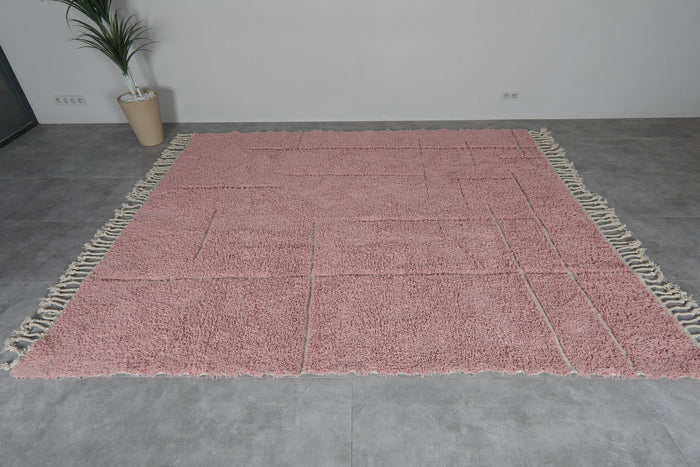 Pink Moroccan rug - Contemporary rug - Custom Wool rug - custom moroccan rugs