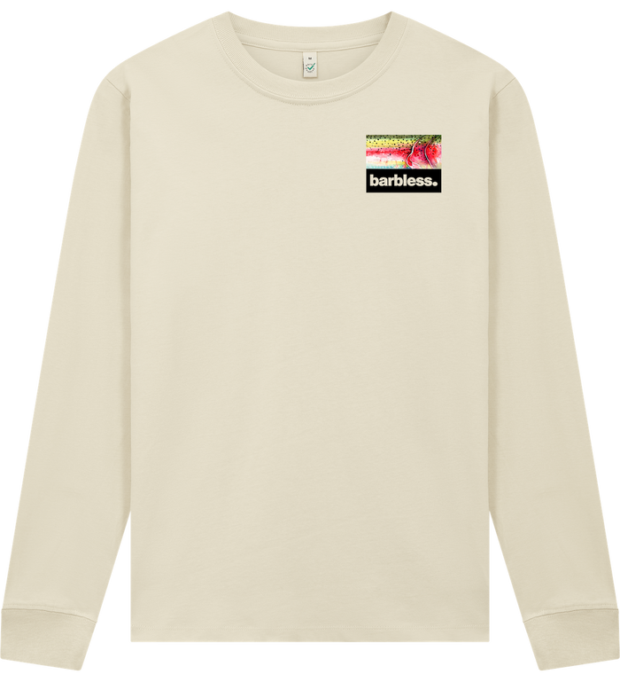 Rainbow Trout Flank - Long Sleeve T-Shirt (Latte)