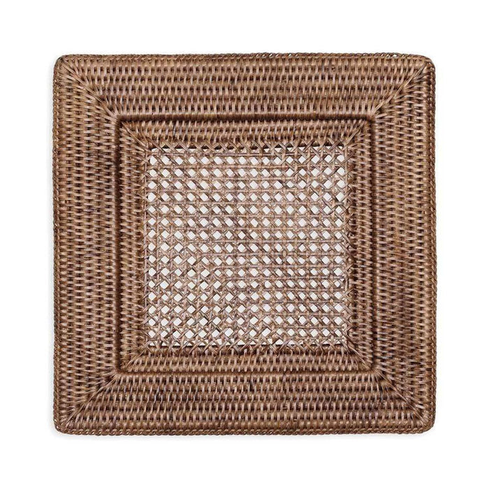Rattan Square Charger Plate - Roger's Gardens