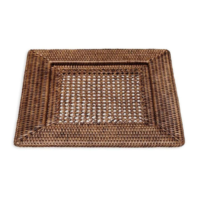 Rattan Square Charger Plate - Roger's Gardens