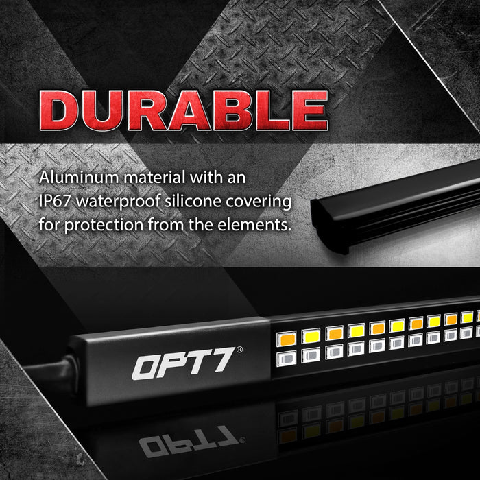 Redline Double Row LED Tailgate Light Bar with Reverse Light, Brake Light, Turn Signals and Hazard Light