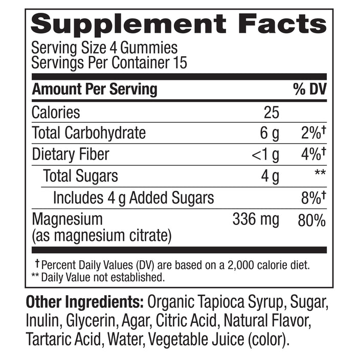 840160203480 sup-facts Relaxing Magnesium Vegetarian Gummy product carousel image