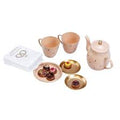 *RETIRED* Tea & Biscuits Set for Dollhouse, Pink 1:6 scale