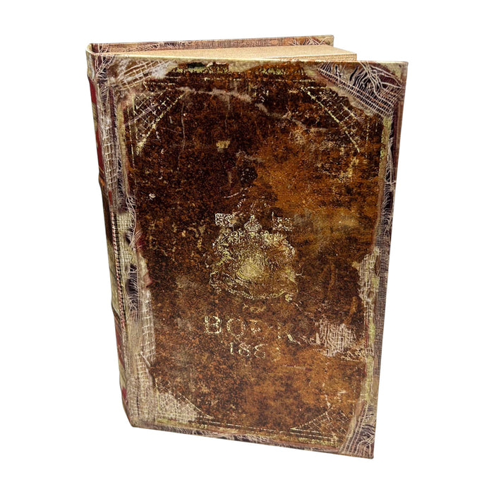 Rustic Archive Book Box - 13" Tall from the 2026 Moonlight Masquerade Halloween collection at Roger's Gardens
