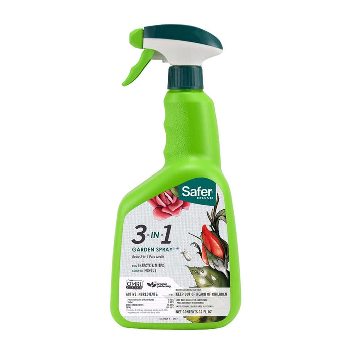Safer Brand 3-in-1 Garden Spray - 32oz - Roger's Gardens