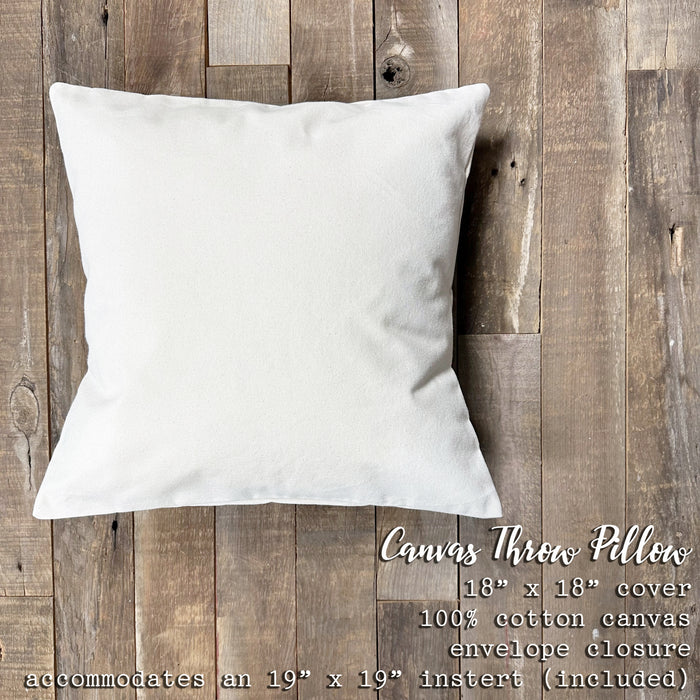 Season's Readings - Winter Square Canvas Pillow
