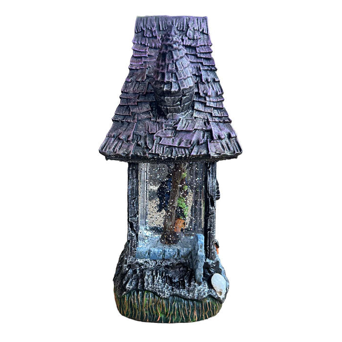 Shimming Haunted House with LED Lighting - 10" Tall