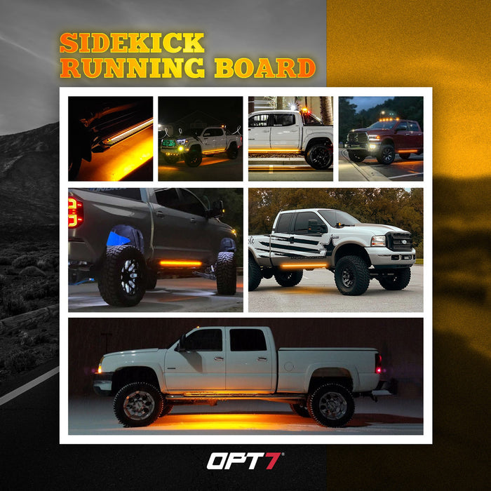 Sidekick Running Board 2PC Switchback LED Strip Kit