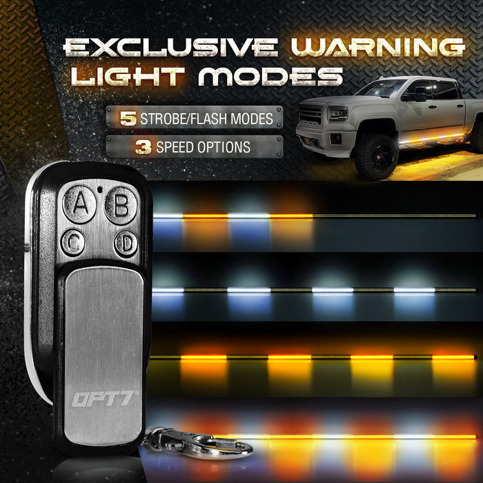 Sidekick Running Board Light 2PC 56-Inch with Warning Mode