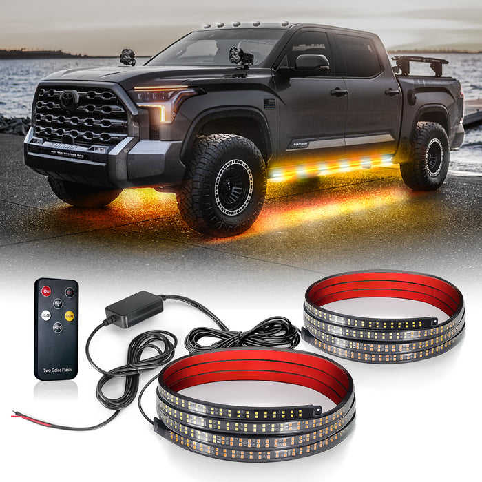 Sidekick Running Board Light Flexible 2PC with Warning Mode