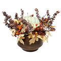 Silk Cream & Green Pumpkin in Copper Pot