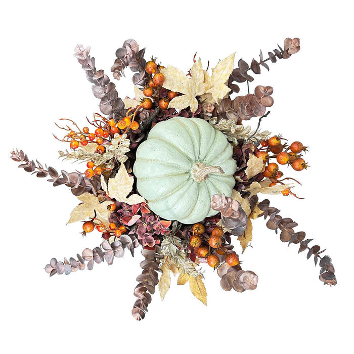 Silk Cream & Green Pumpkin in Copper Pot