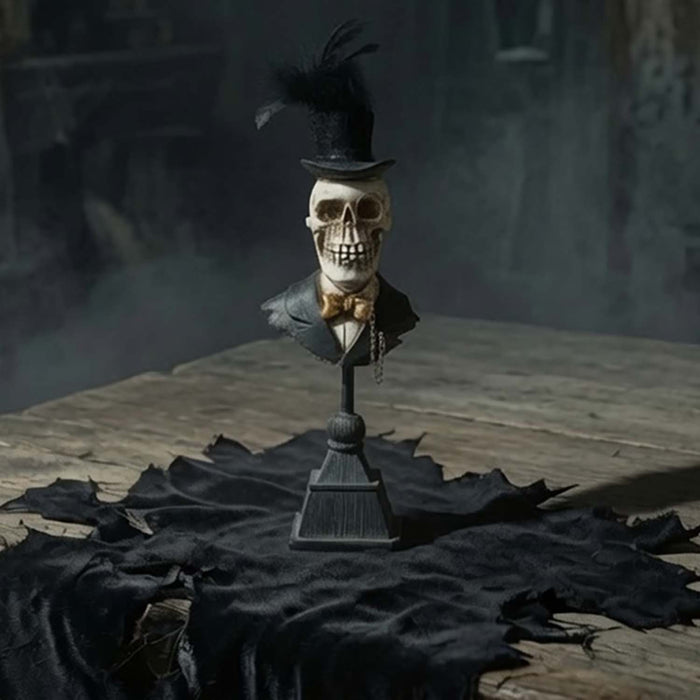 Skeleton Man Bust - 13" Tall