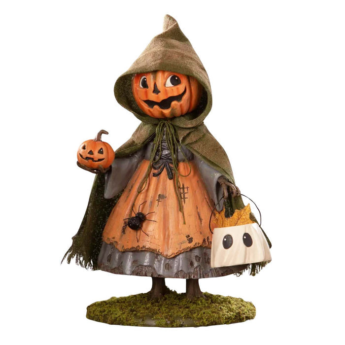 Smiling Susie Pumpkin - 10.25" Tall from the 2026 Moonlight Masquerade Halloween collection at Roger's Gardens
