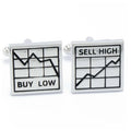 Stock Chart Cufflinks