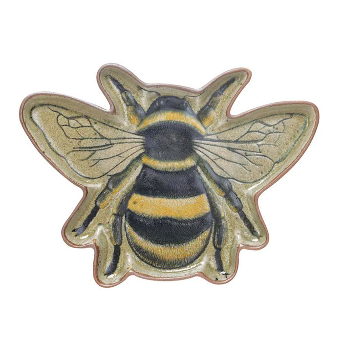 Stoneware Bee Garden Plate
