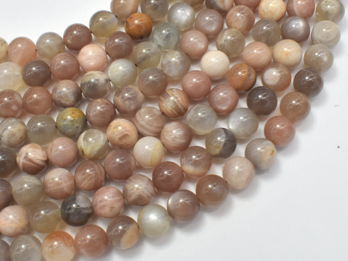 Sunstone Beads, Moonstone Beads, 8mm (8.5mm) Round-BeadBasic