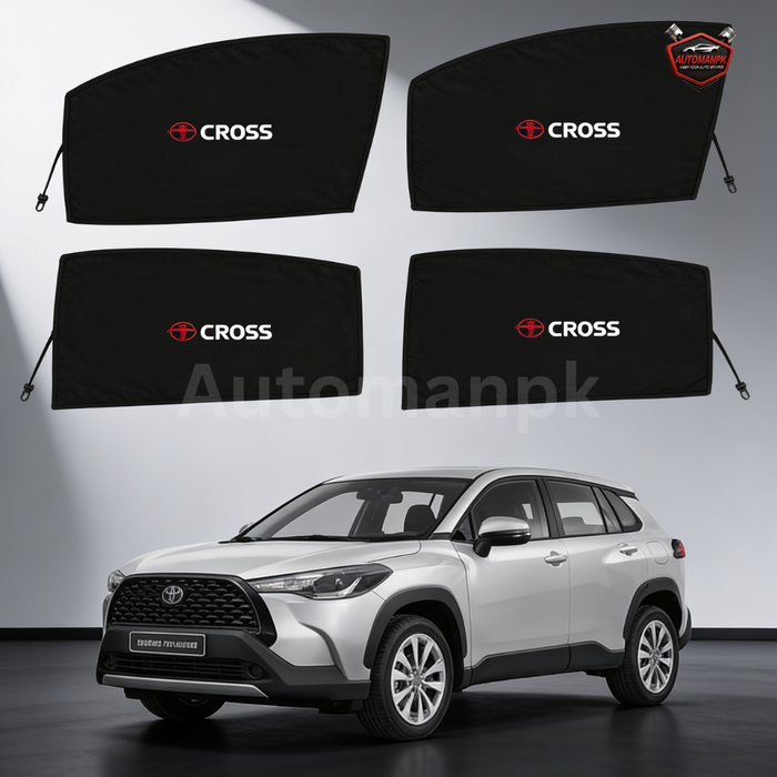 Toyota Cross Window Sun Shades | Fixed & Flexible Car Curtains & Blinds