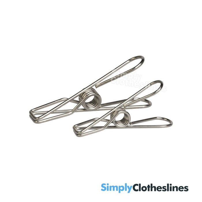 Close-up of the Enviro 316 grade stainless steel pegs showing the durable integrated spring design.