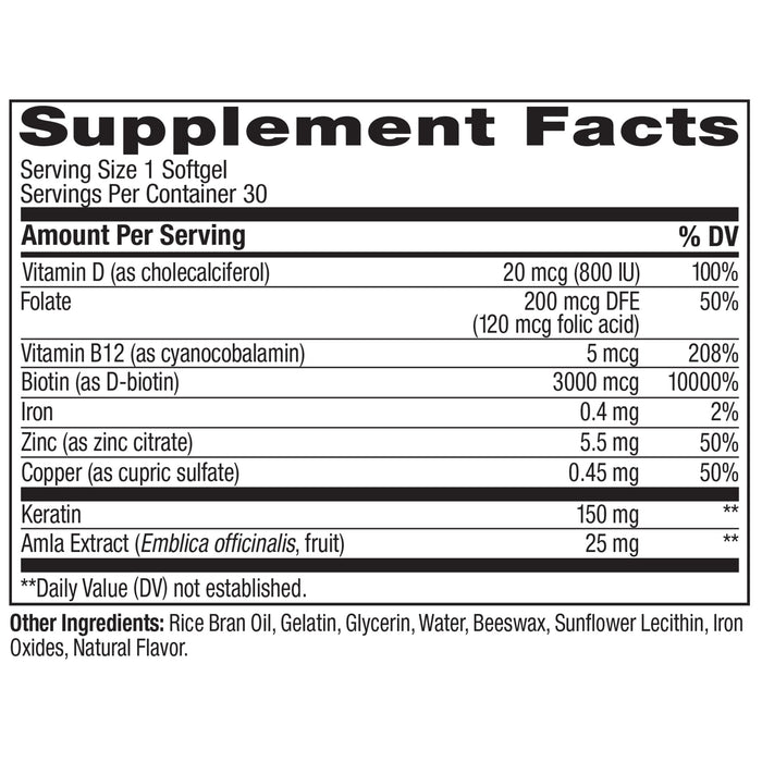 850004462676 sup-facts Ultra Strength Hair Beauty Softgels product carousel image