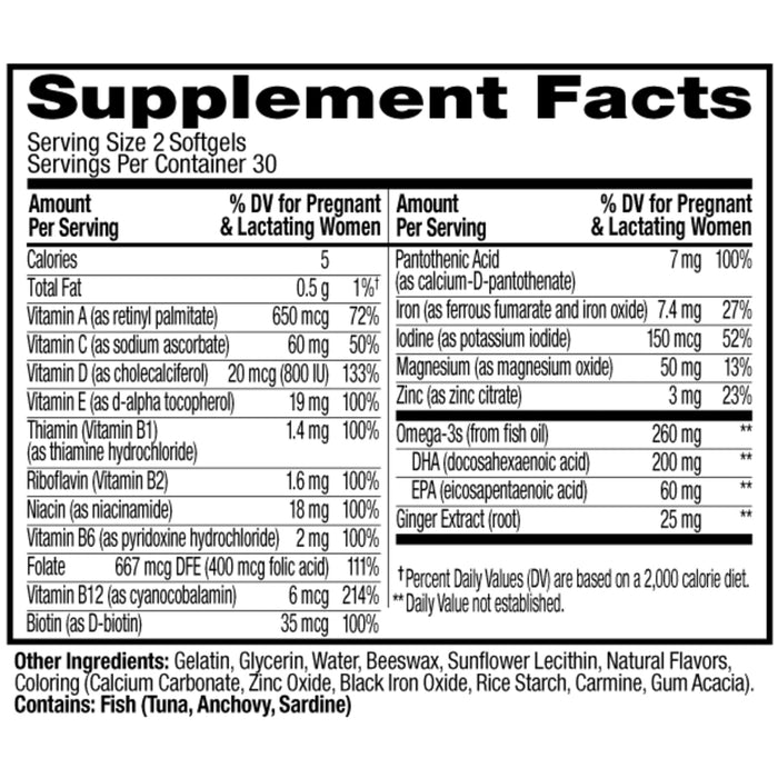 840160201646 sup-facts PrenatalUltraSoftgels Prenatal Softgels product carousel image