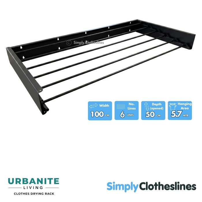 Urbanite Living - Wall Mounted Drying Rack - Simply Clotheslines