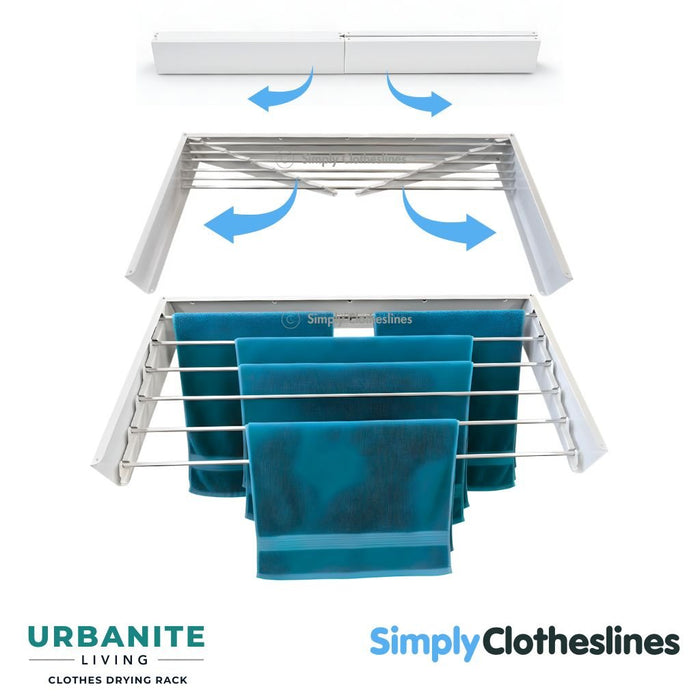 Urbanite Living - Wall Mounted Drying Rack - Simply Clotheslines
