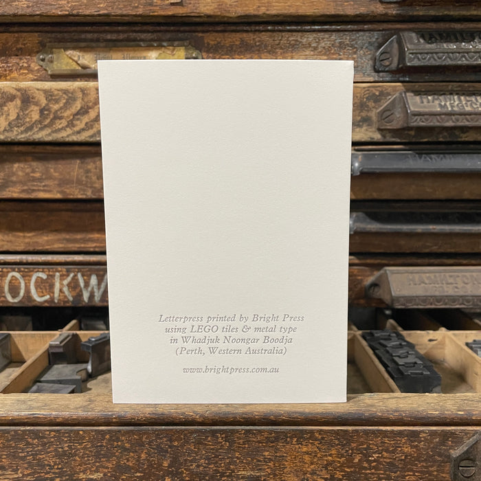Wishing You A Bloomin’ Great Christmas - Letterpress Card