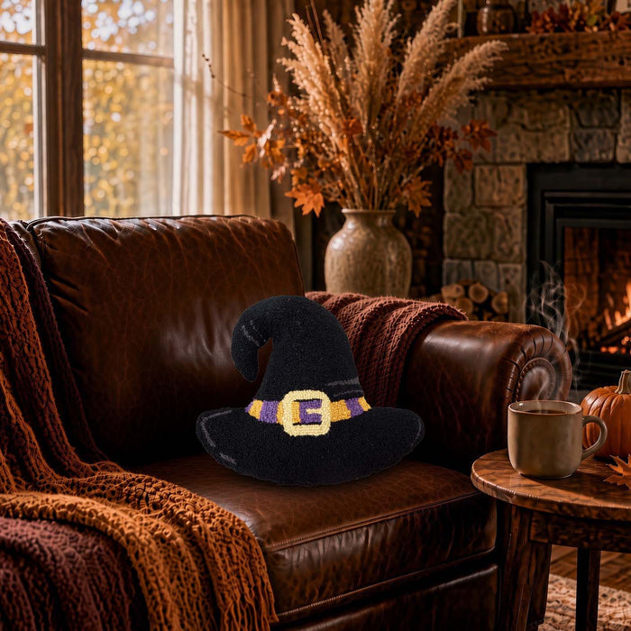 Witch Hat Pillow - 14" Tall
