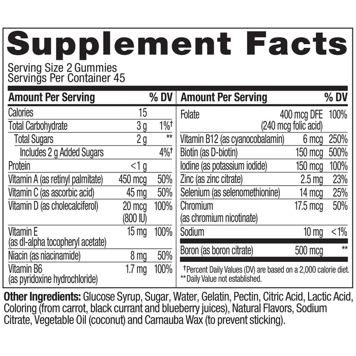 858158005015 sup-facts Women's Multi Multi Gummy product carousel image