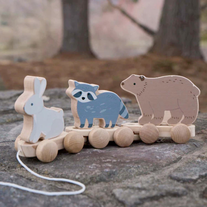Wooden Forest Friends Pull Toy