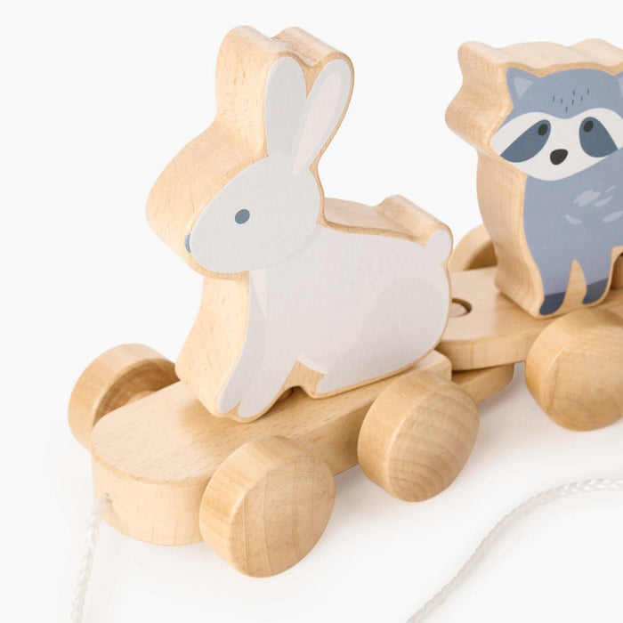 Wooden Forest Friends Pull Toy