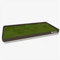 XL real grass dog potty patch in a dark tray, 24 by 48 inches.