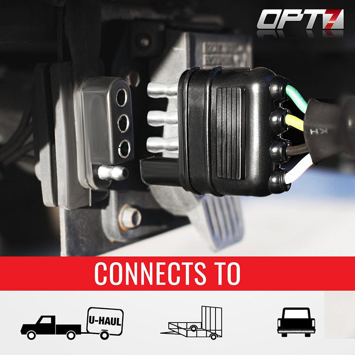 Y-Splitter 4 Tow Pin Connector Adapter Harness Wiring for Truck Tailgate